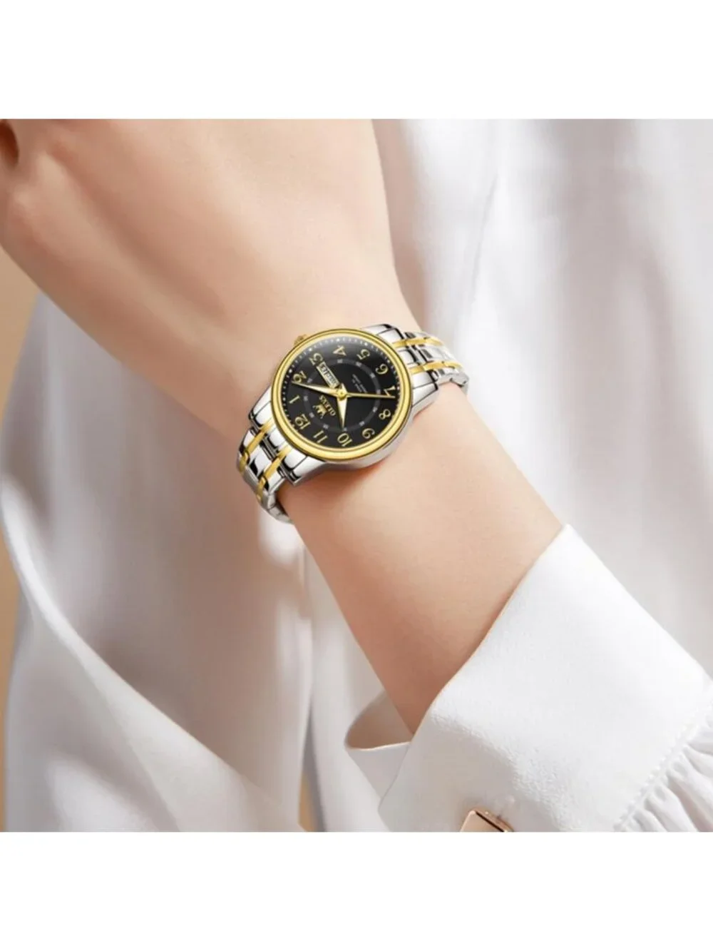 Stylish Women's Dress Watch - 30M Waterproof, Long Band for Medium Wrists